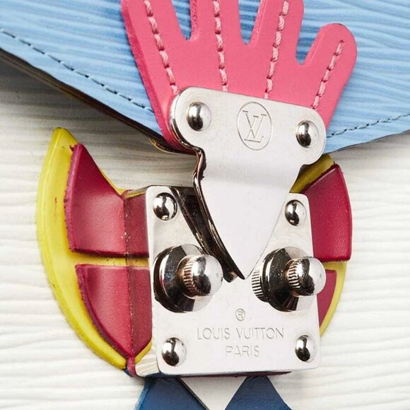 Louis Vuitton Limited Edition Multicolor Epi Leather Tribal Mask Chain Wallet... - Picture 7 of 11